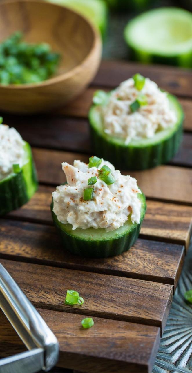 Tuna Salad Cucumber Cups Recipe