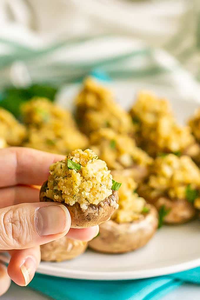 Old fashioned stuffed mushrooms - Family Food on the Table