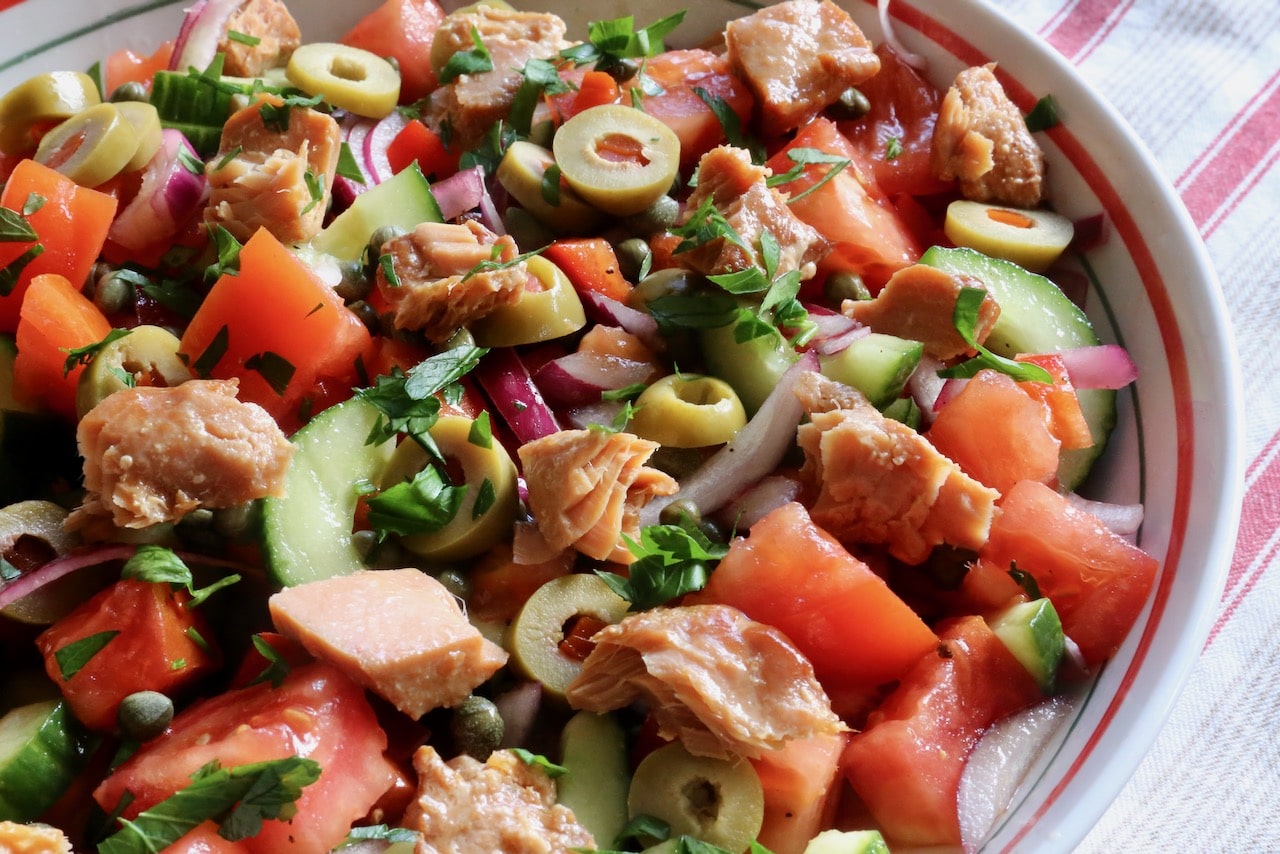 Pipirrana Spanish Summer Tuna Salad Recipe - dobbernationLOVES