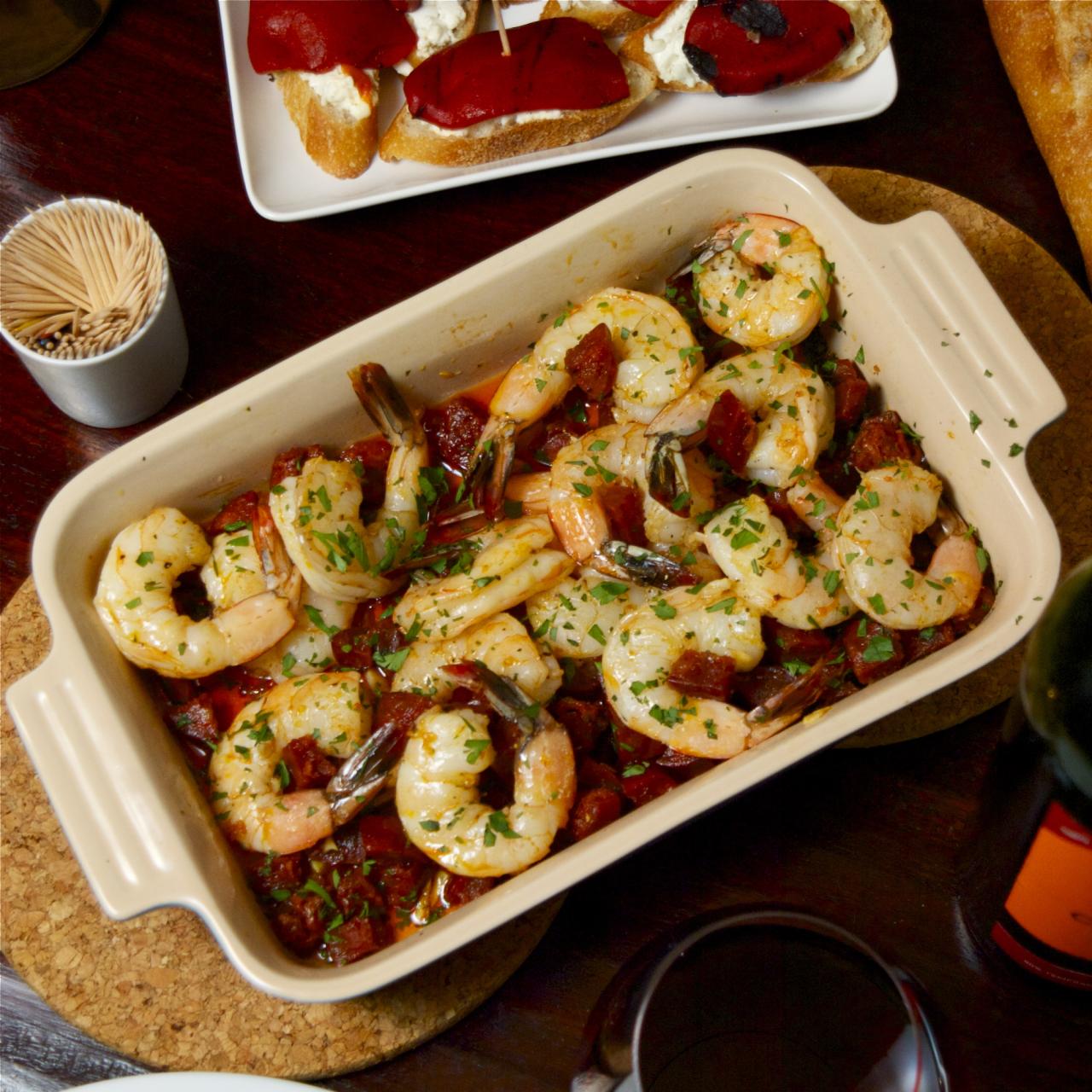 Garlic Shrimp with Chorizo | scarpetta dolcetto