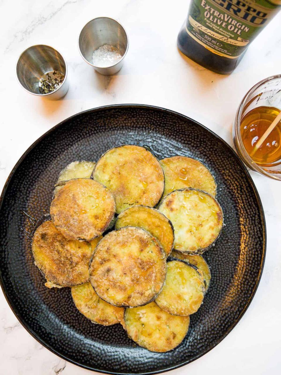 Fried Aubergine With Honey (Berenjenas Fritas Con Miel) - The Scatty Mum