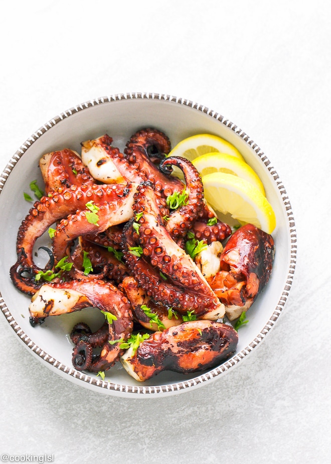 Easy Grilled Octopus Recipe - Cooking LSL