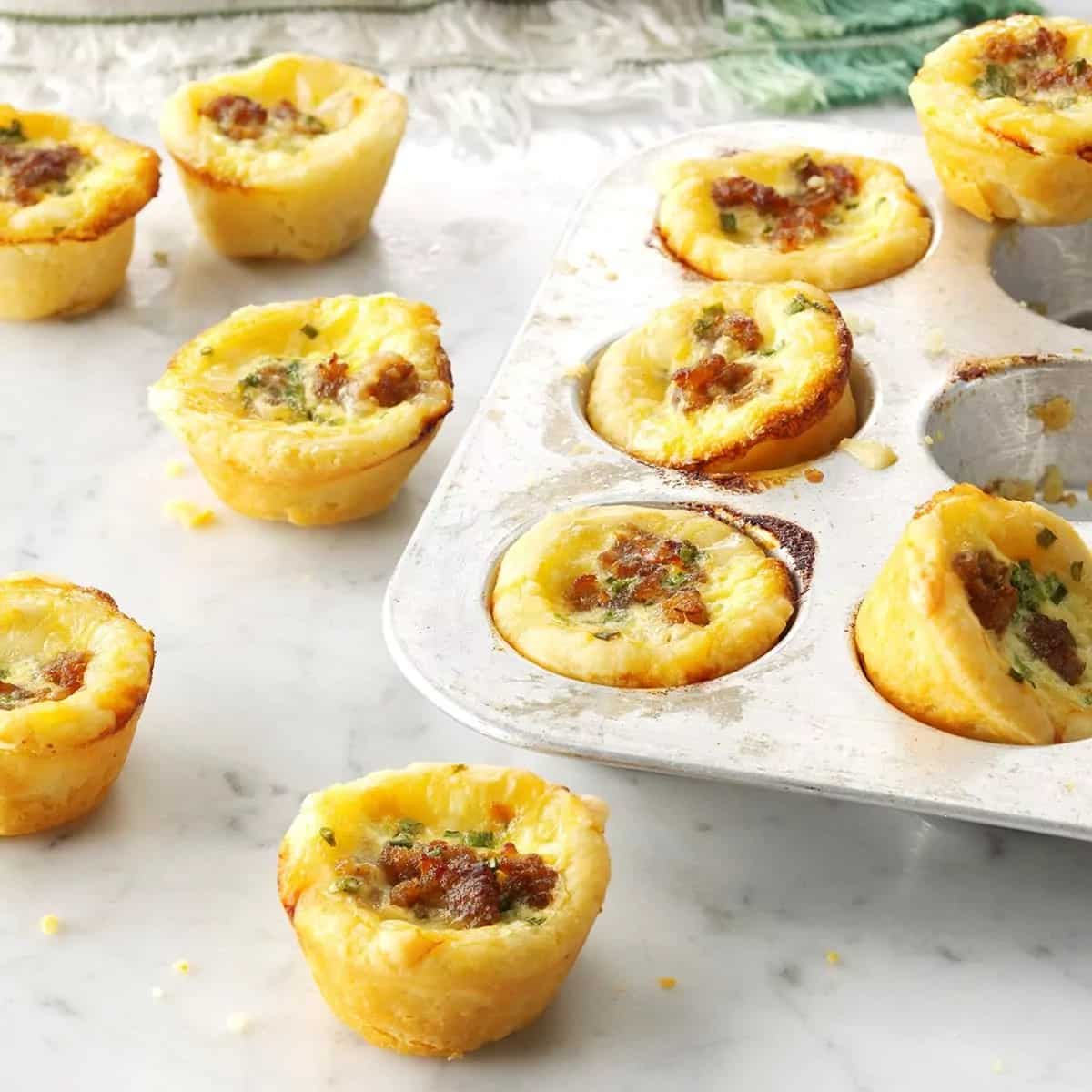 How to make Petite Sausage Quiches