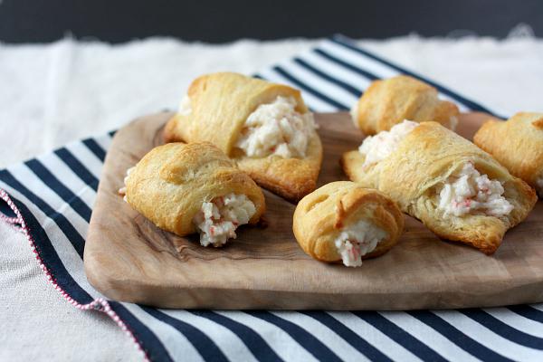 Crab and cream cheese crescent rolls