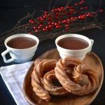 Steps by steps making Churros with Hot Chocolate